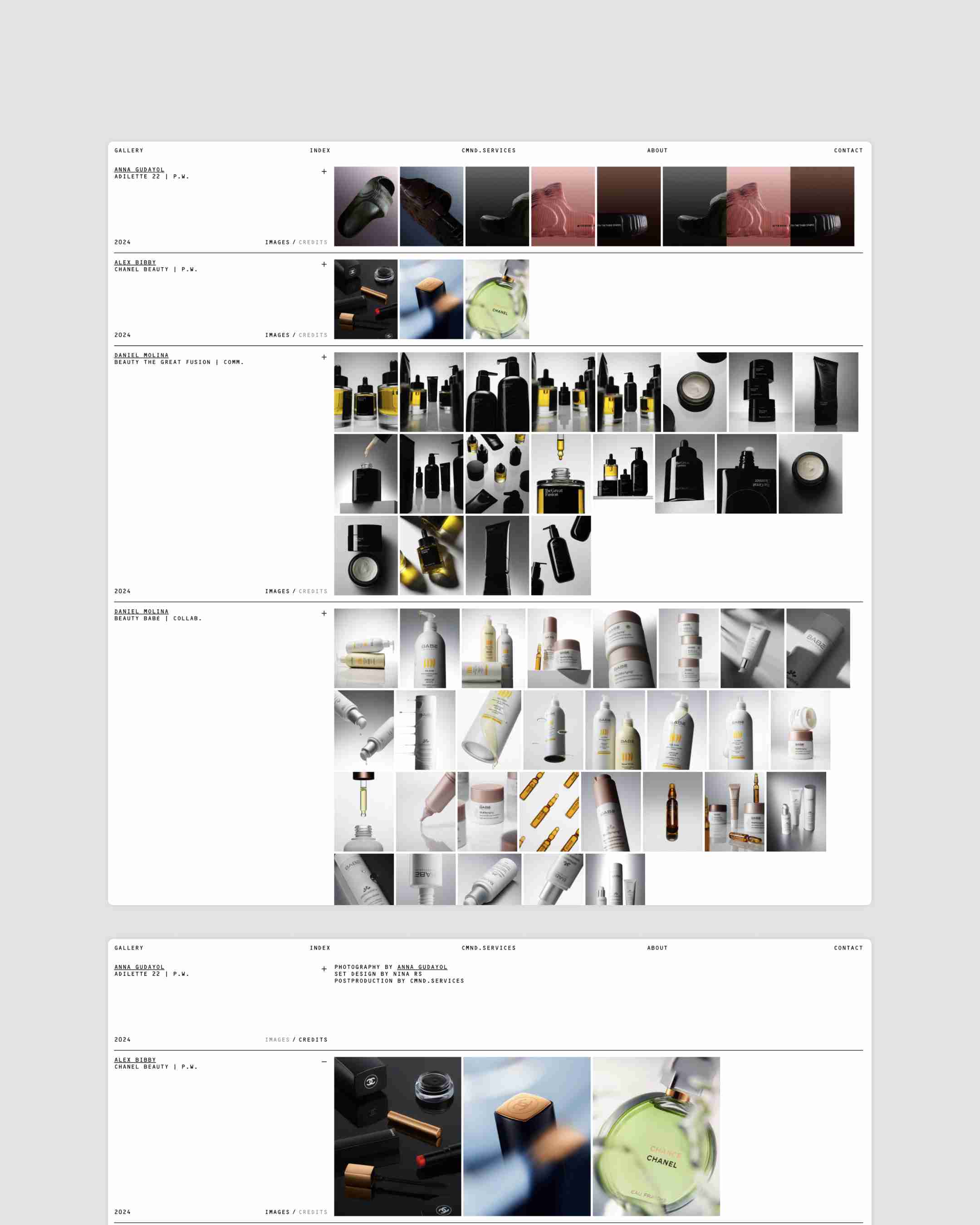 CMND.SERVICES Art Direction, Design & Copywriting Identity Design & Website