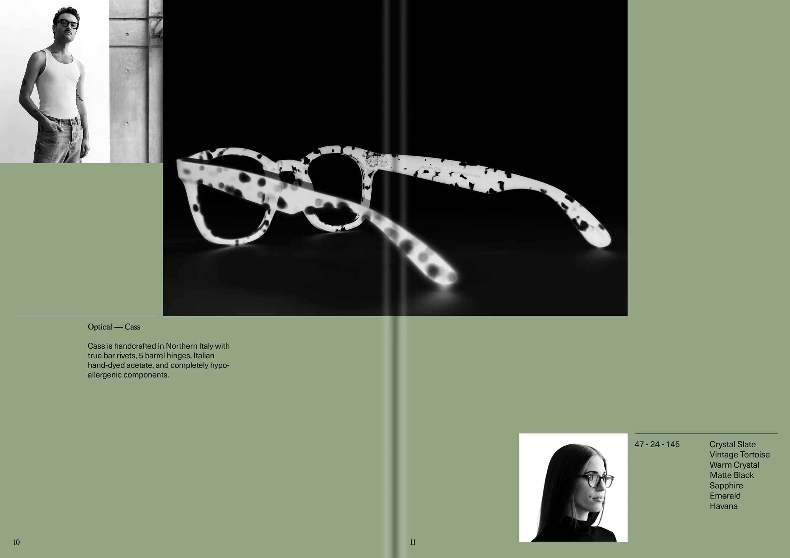 Article One Eyewear Art Direction, Imagery & Layout Design Editorial & Brand Collateral
